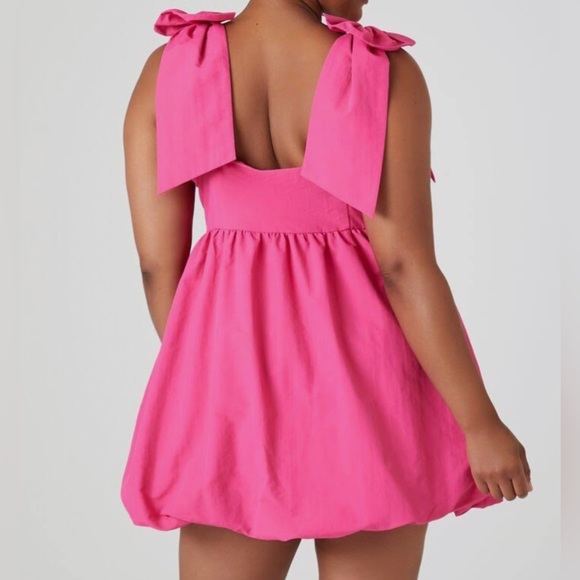 Bow shoulder bubble hem baby doll plus size dress nwot - Picture 2 of 4